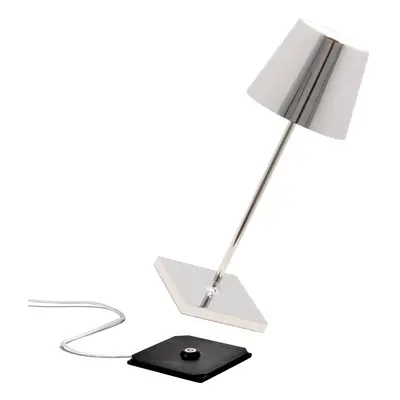 Zafferano Zafferano Poldina mini bateriová lampa uvnitř chrom lesklý