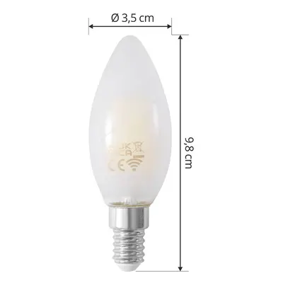 LUUMR LUUMR Smart LED žárovka matná E14 4,2W Tuya WLAN CCT