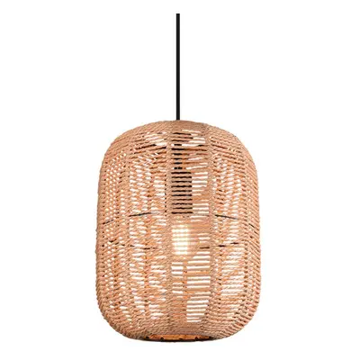 Trio Lighting Závěsné světlo Runa, sisal, 1 zdroj Ø 35 cm