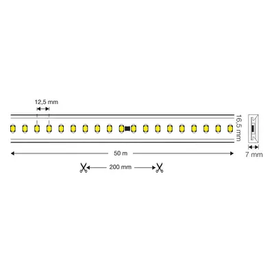 The Light Group SLC LED pásek 230V kompletní set IP65 5m, 3 000K