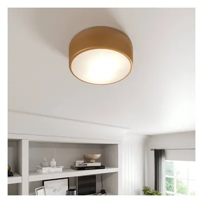 TEMAR LIGHTING Stropní svítidlo Cleo, Ø 30 cm, IP20, zlatá barva, kov, E27