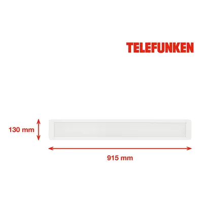 Telefunken LED panel Poel, délka 91,5cm, 37W, bílá, 840