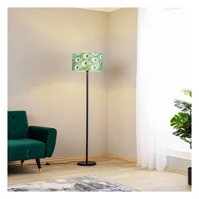 BRITOP Stojací lampa páv, Ø 45 cm, zelená