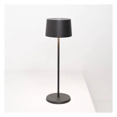 Zafferano Zafferano Olivia 3K dobíjecí stolní lampa IP65 šedá