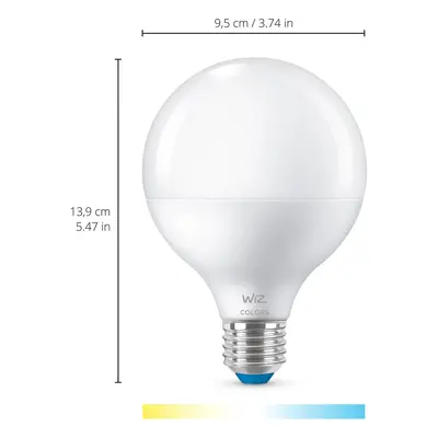 WiZ WiZ G95 LED žárovka E27 11W baňka matná CCT