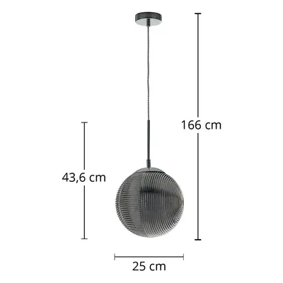 Eco-Light Závěsné světlo Greenwich, sklo chrom