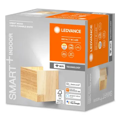 LEDVANCE SMART+ LEDVANCE SMART+ WiFi Orbis Wall Wood, 11 x 11 cm