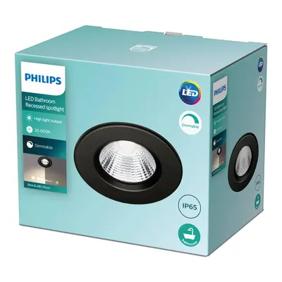 Philips Philips Dive LED bodové světlo IP65 kulaté černá