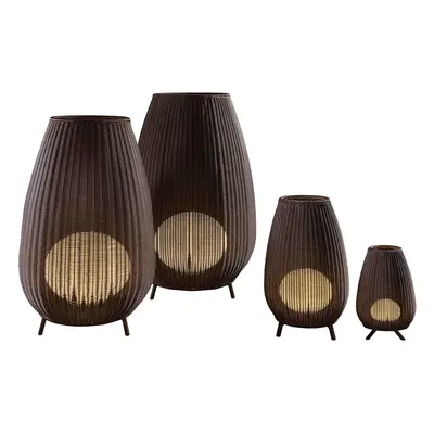 Bover Bover Amphora LED terasové světlo, rattan hnědá