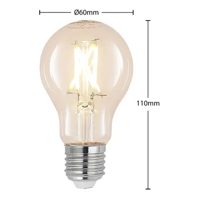 Arcchio LED žárovka E27 s vláknem 6W čirá 2 700K stmívatelná sada 2 kusů