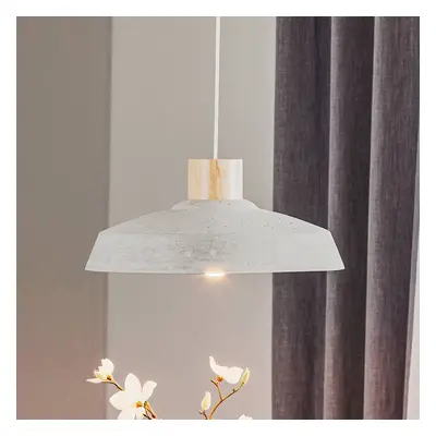 SOLLUX LIGHTING Závěsné světlo Cona z betonu, Ø 40 cm