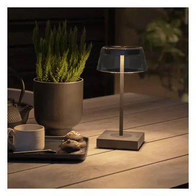 Konstsmide Stolní lampa Scilla LED s USB, černá