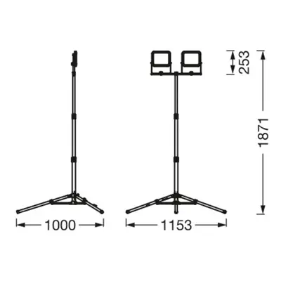 LEDVANCE Ledvance LED pracovní světlo Value Tripod 2-fl. 2 x 30 W