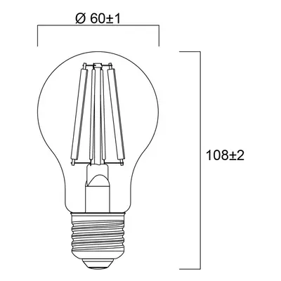 Sylvania Sylvania E27 Filament LED žárovka 4W 2700K 840 lm