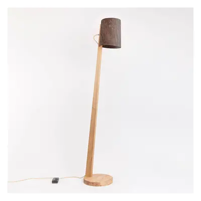 Almut von Wildheim ALMUT 1411 stojací lampa válcová Ø30cm ořech