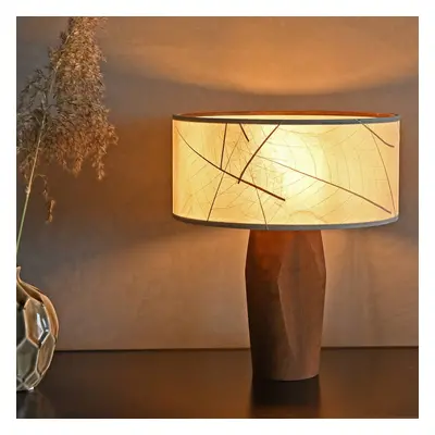 LeuchtNatur LeuchtNatur Pura LED stolní lampa, ořech/listy