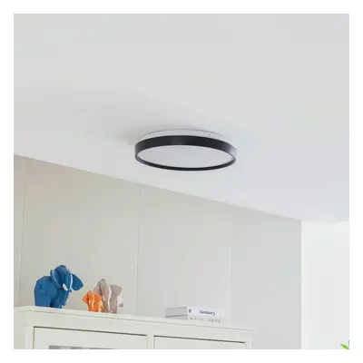 Lindby Lindby Smart LED stropní svítidlo Mirren, černá, CCT, Tuya