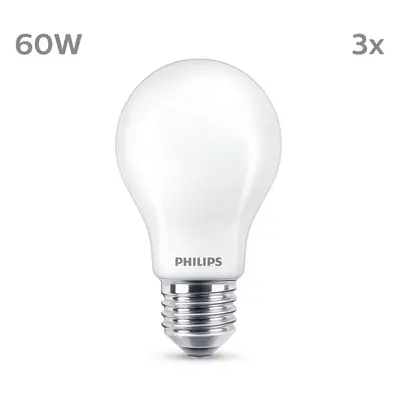 Philips Philips LED žárovka E27 7W 806lm 2700K matná 3ks