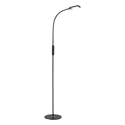 Briloner LED stojací lampa Office Remote, černá, stmívatelná, CCT