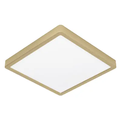 EGLO Povrchový LED panel Fueva 5 IP20 830 mosaz 28,5x28,5