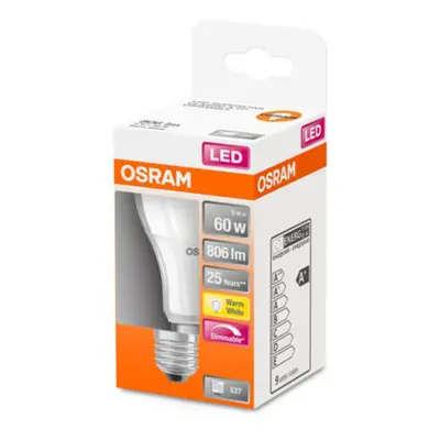 OSRAM OSRAM LED žárovka E27 8,8W 827 Superstar matná dim