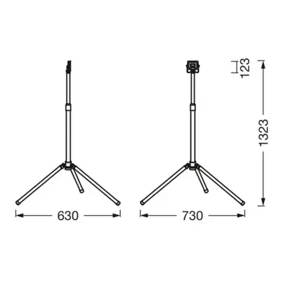 LEDVANCE Ledvance LED pracovní světlo Value Tripod s jedním plamenem 20W