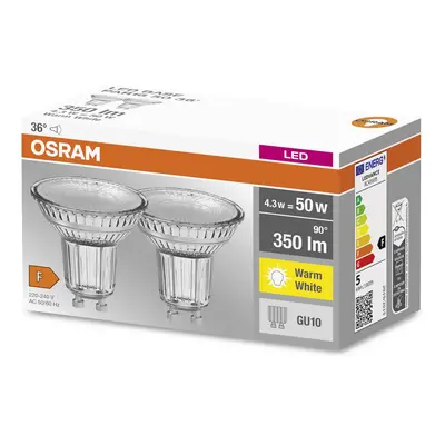 OSRAM LED reflektor GU10 PAR16 4,3W 2 700K 36° sada 2ks