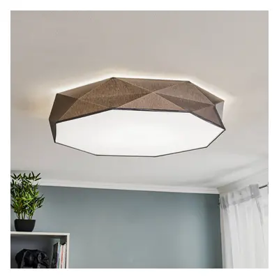 TK Lighting Kantoor Nové stropní svítidlo, Ø 88 cm, šedé