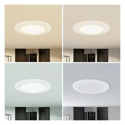 PRIOS Prios LED vestavné bodové svítidlo Rida, 11,5 cm, 9 W, CCT, stmívatelné