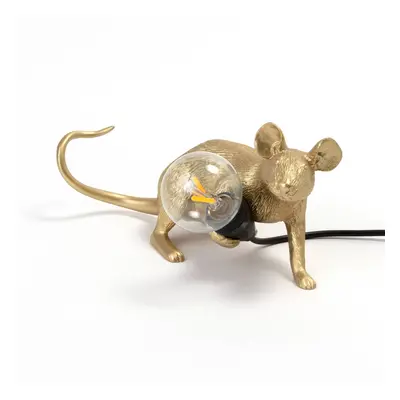 SELETTI SELETTI Mouse Lamp LED dekorativní lampa USB horizontální zlatá