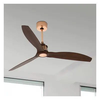 FARO BARCELONA Stropní ventilátor Just Fan měď, ořech