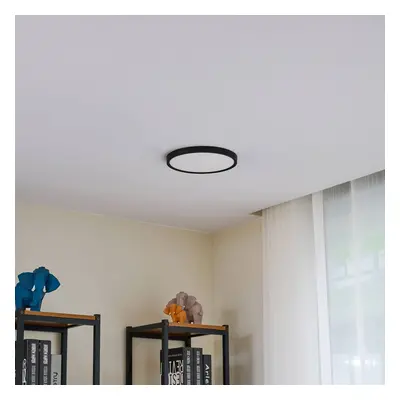 Lindby Lindby LED stropní svítidlo Pravin, Ø 23 cm, CCT, černé