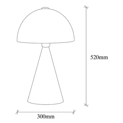 Opviq Stolní lampa Dodo 5052, výška 52cm, bílá