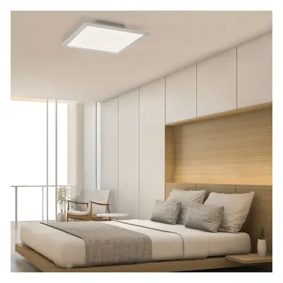 Briloner LED panel Pallas, bílý, stmívatelný, CCT, 59,6x59,6cm