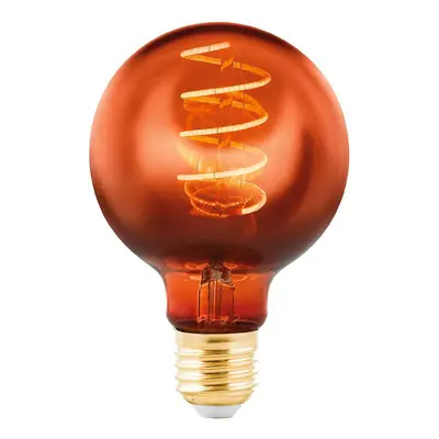 EGLO LED globe E27 G80 4W filament 2 000 K měď