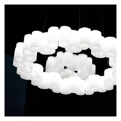 Stilnovo LED závěsné světlo Honey, stmívatelné kulaté, 58cm