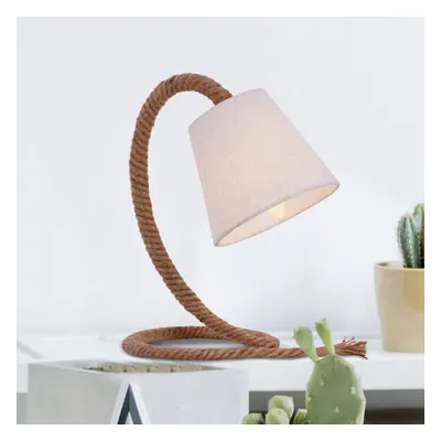 Näve Stolní lampa Rope textilní stínidlo a lano