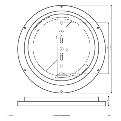 EVN EVN ALR LED panel bílý 15W Ø30cm 3000K