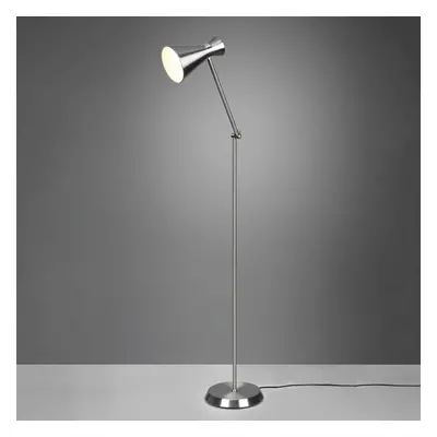 Reality Leuchten Stojací lampa Enzo, výška 150 cm, nikl