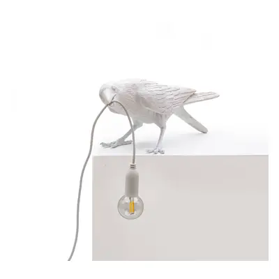 SELETTI LED deko stolní lampa Bird Lamp, hrající, bílá