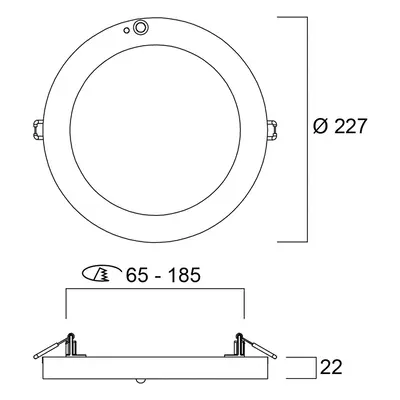 Sylvania Sylvania Start 5in1 LED downlight PIR