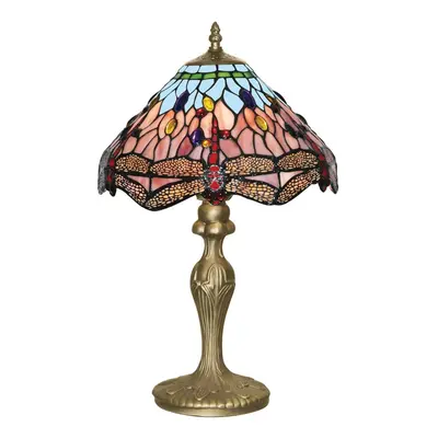 Searchlight Stolní lampa Dragonfly v Tiffany stylu