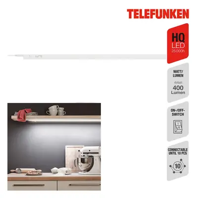 Telefunken LED osvětlení pod skříňku Hephaistos, bílé, délka 87 cm