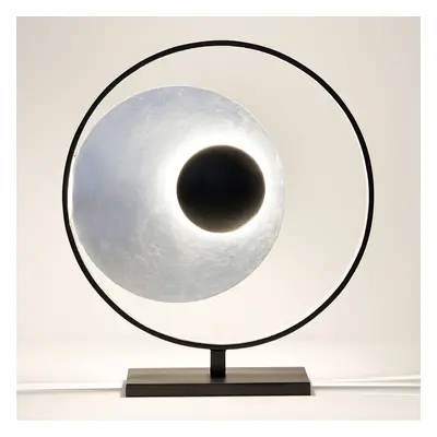 Holländer Stolní lampa Satellite, stříbro-černá, výška 58cm