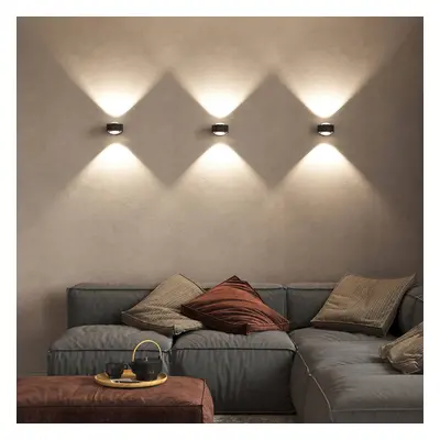 Top Light Puk Maxx Wall, LED, čirá skla, matná černá