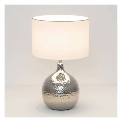 Holländer Stolní lampa Ananas, bílá/stříbrná