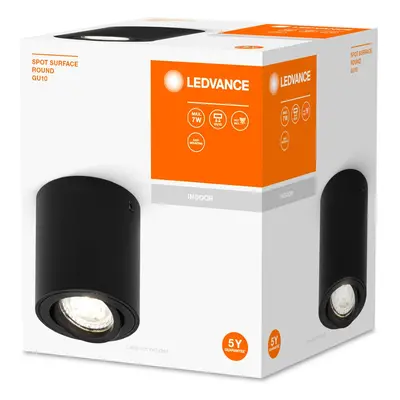 LEDVANCE LEDVANCE Surface Round stropní bodovka GU10 černá