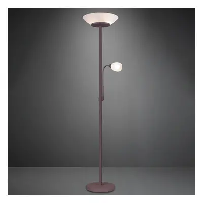 Reality Leuchten Stojací lampa Gerry v rezavých barvách