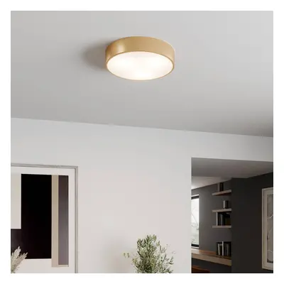 TEMAR LIGHTING Stropní svítidlo Cleo, Ø 40 cm, IP20, zlatá barva, kov, E27