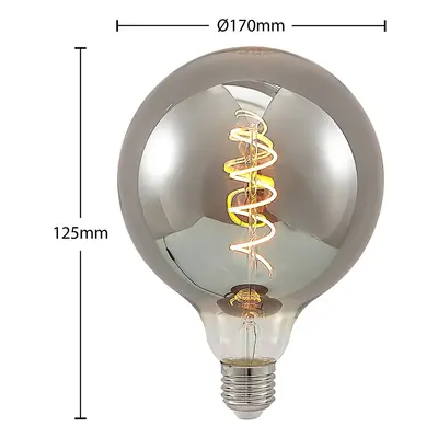 Lucande Lucande LED E27 G125 4W 1 800K dim smoke 5 ks